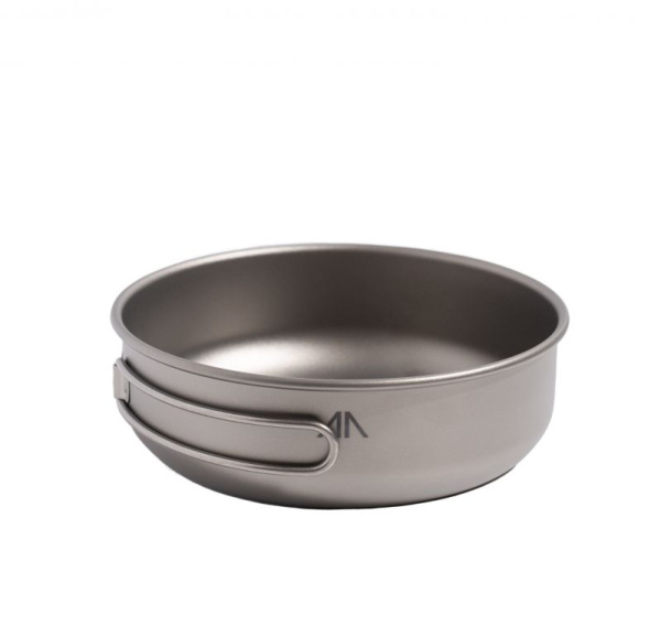 Набор посуды 3-Piece Titanium Pot and Pan Cook Set  (серый; титан; 500+550+680 мл)
